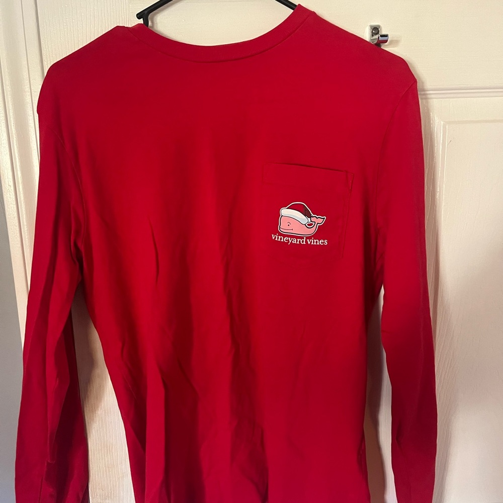 Vineyard Vines Red Long Sleeve Shirt